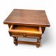 Vintage dark wood bedside table