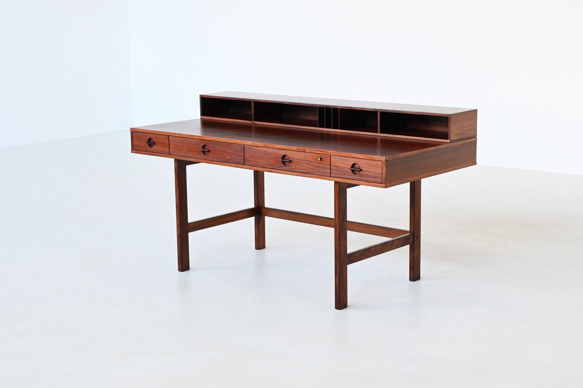 Bureau Peter Lovig Flip-Top Partners en palissandre, Lovig, Danemark, 1960