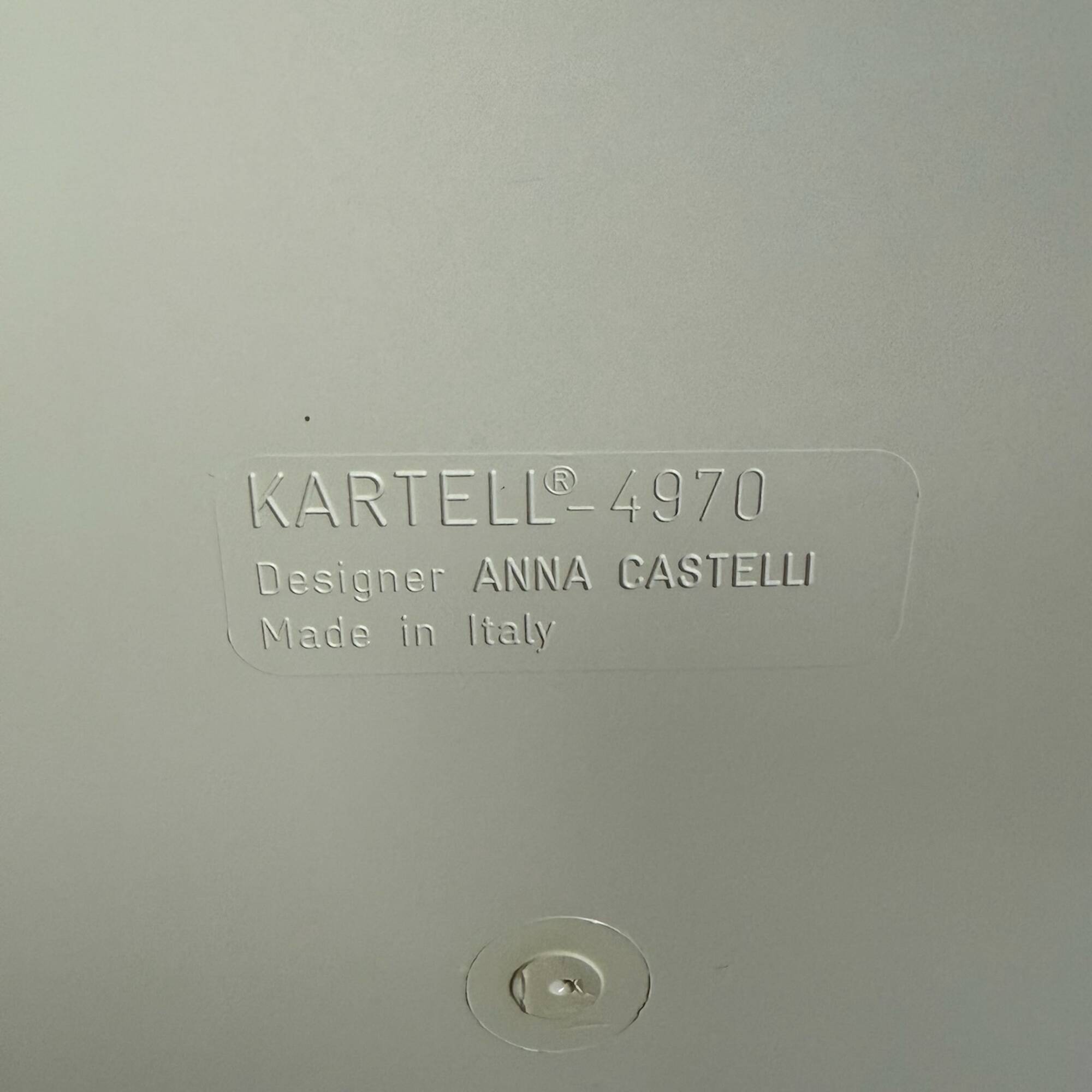Cream Kartell Componibili Storage with Three Modules, Italian Vintage 1960s