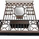 Colonial-inspired Art Nouveau wardrobe – Bevelled mirror 1939
