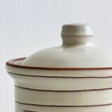 Vintage ceramic spice jar with lid