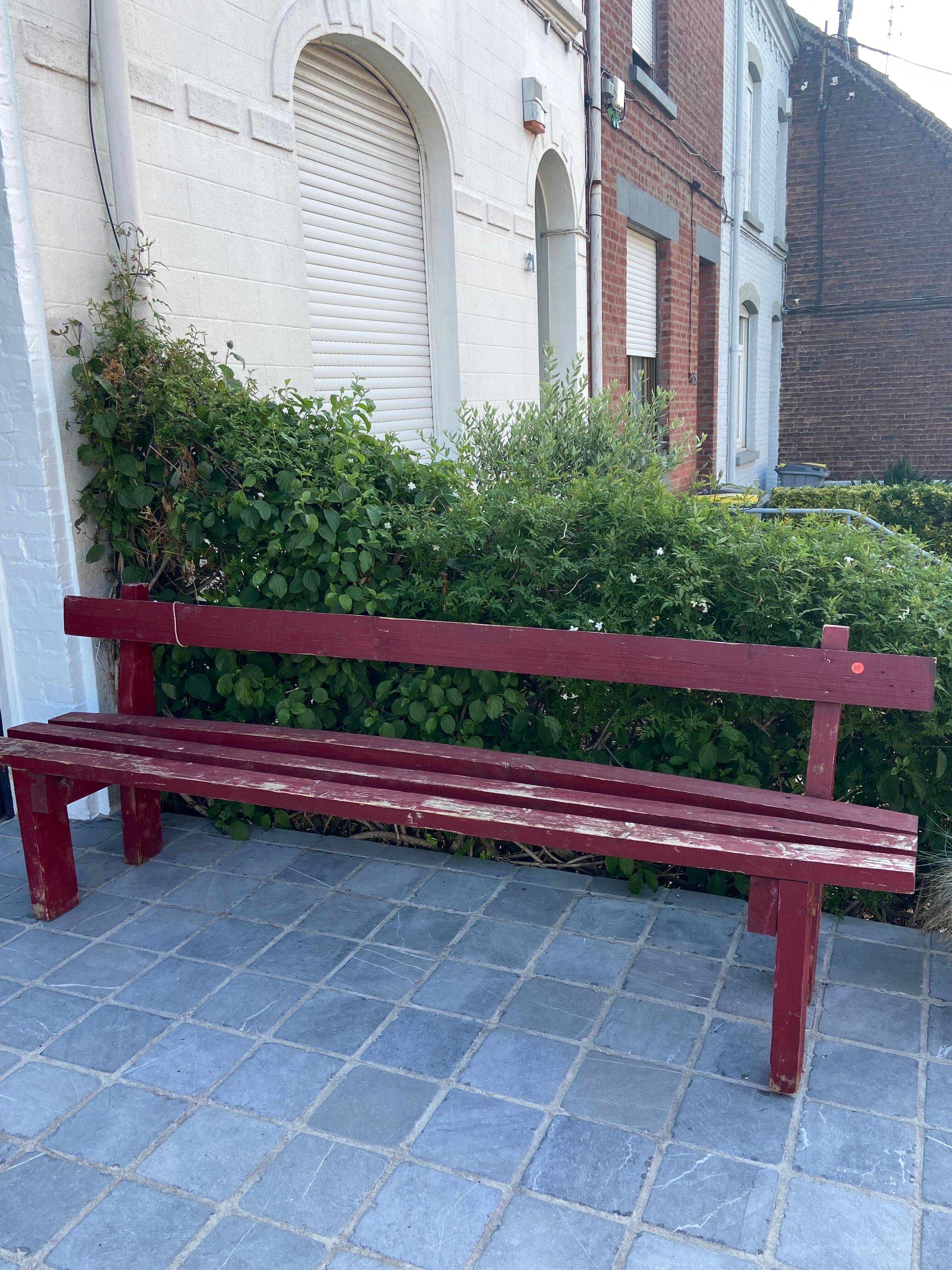 Wooden bench