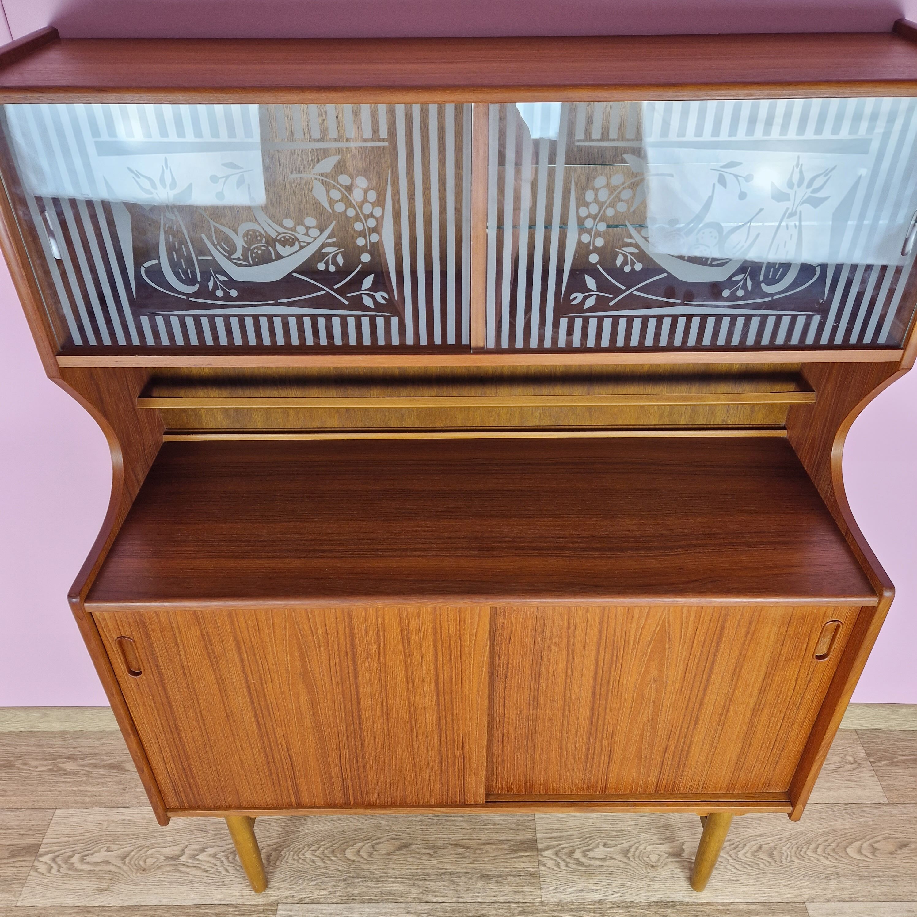 Vintage Norwegian Teak Highboard, 1960s