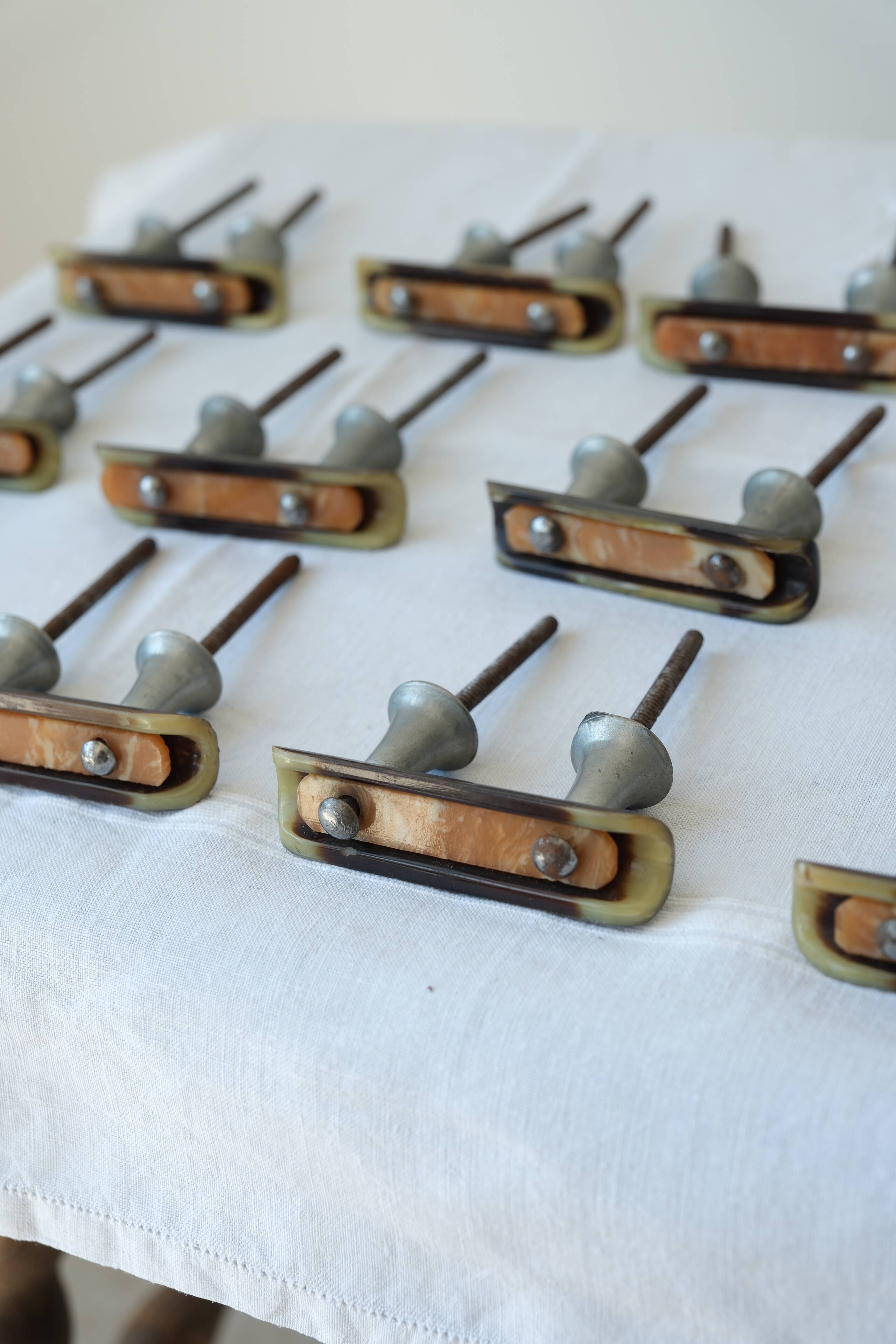 Set of vintage furniture handles