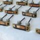 Set of vintage furniture handles