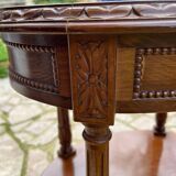 Small carved wooden table