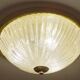 Grande lampe vintage en verre italien
