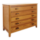 Vintage 5 Drawer Chest of Drawers with brass handles