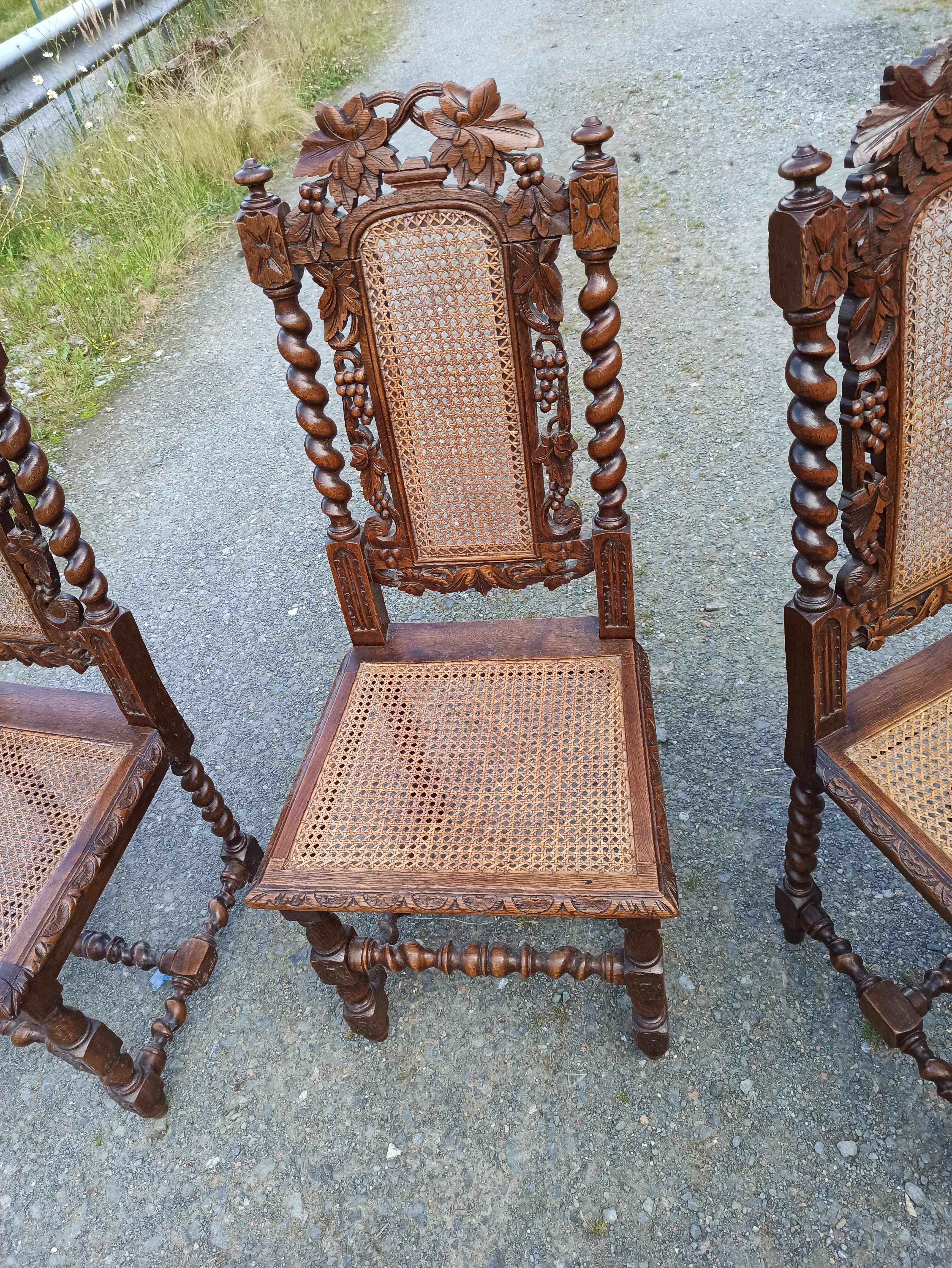 6 Louis XIII style chairs