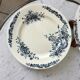Set of 8 flat plates Terre de Fer Salins model "Rocailles" late nineteenth