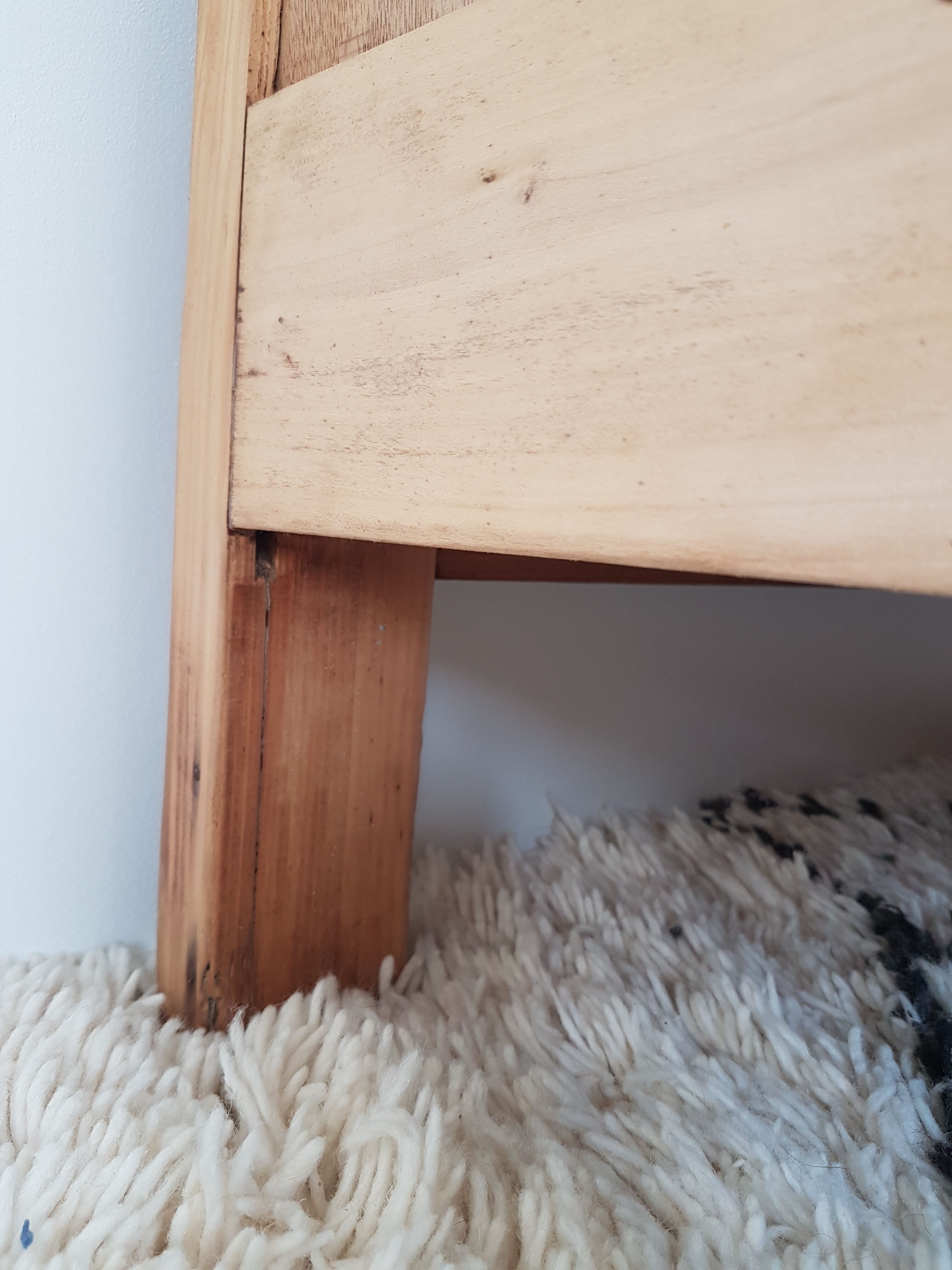 Renovated wooden wardrobe