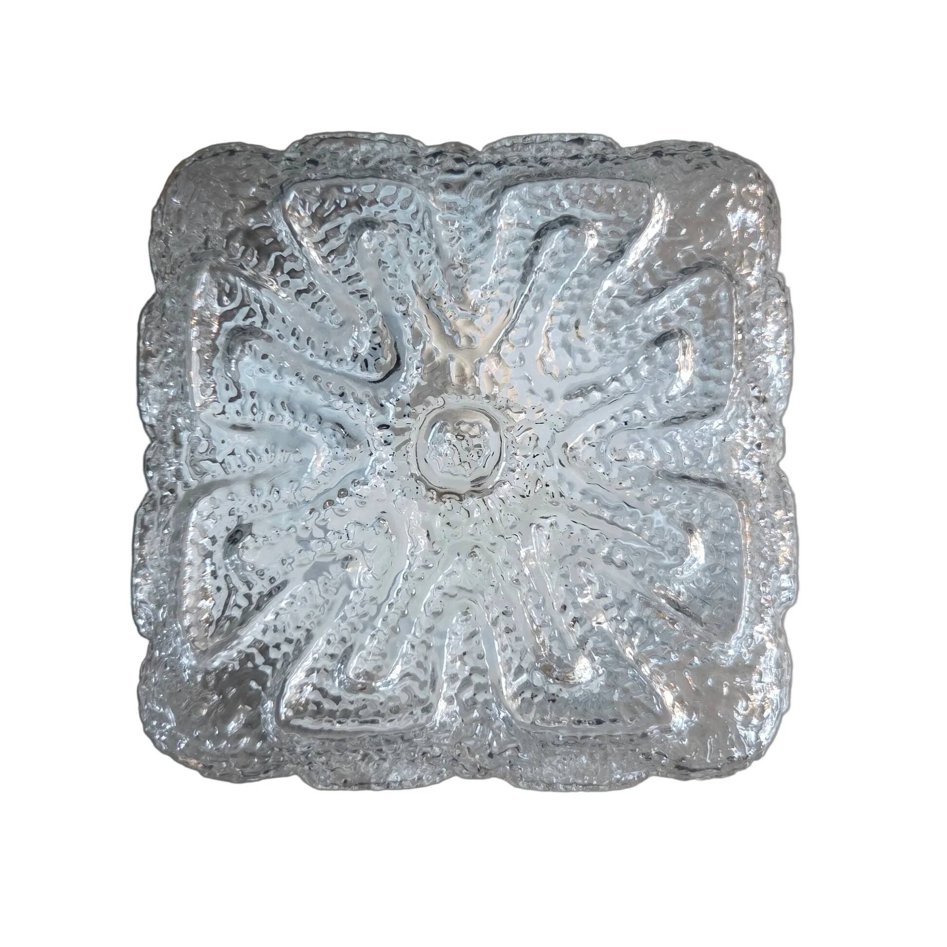Plafonnier ou applique en verre moulé