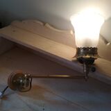 Applies articulated in brass and Tulip glass