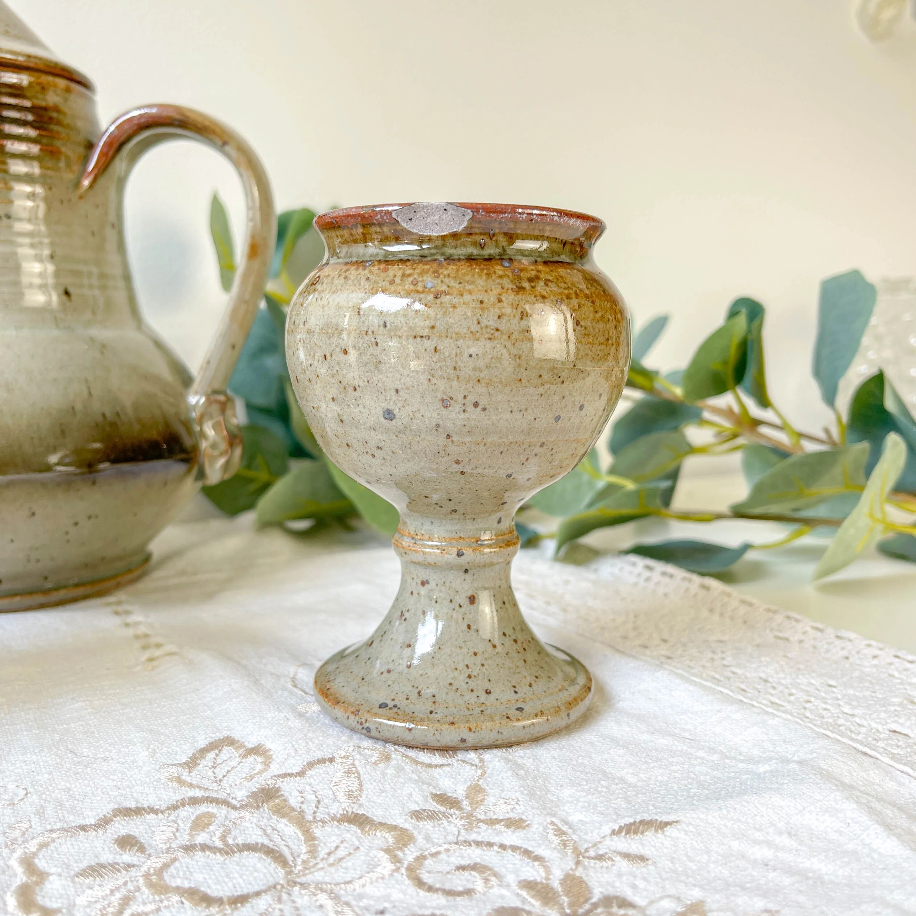 Vintage C. Dangon Salins coffee set from the 1950s