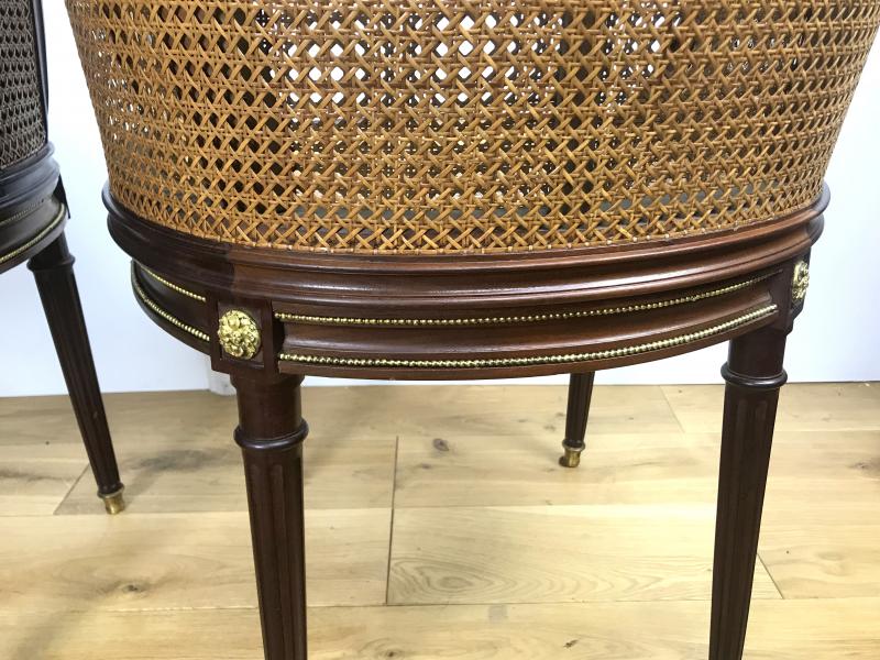 Pair of mahogany chairs