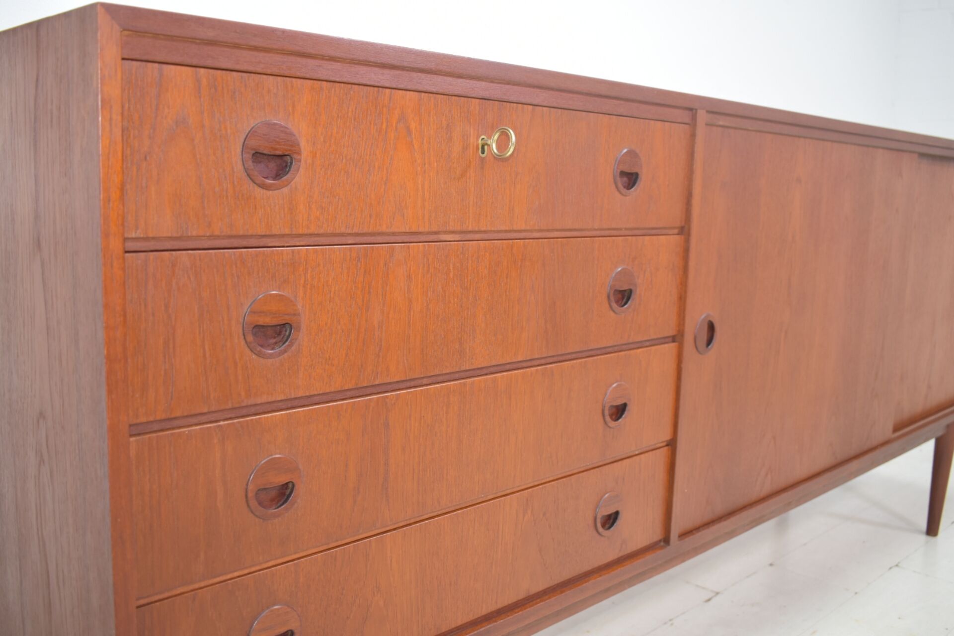 Sideboard by Musterring 1960s Teak Vitrine Mid Century Buffet