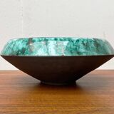 Grand bol de poterie d'atelier allemand du milieu du siècle de BKW Böttger Keramik Wandsbek, Hambourg, années 1960