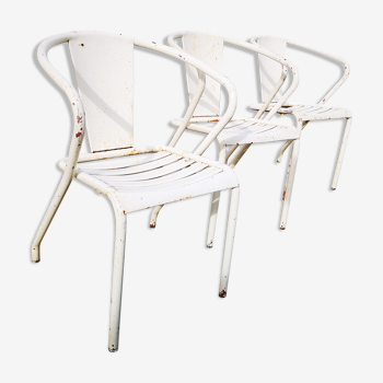 Set de 3 fauteuils Tolix FT5 1950