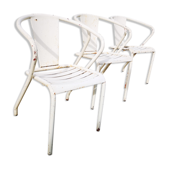 Set de 3 fauteuils Tolix FT5 1950