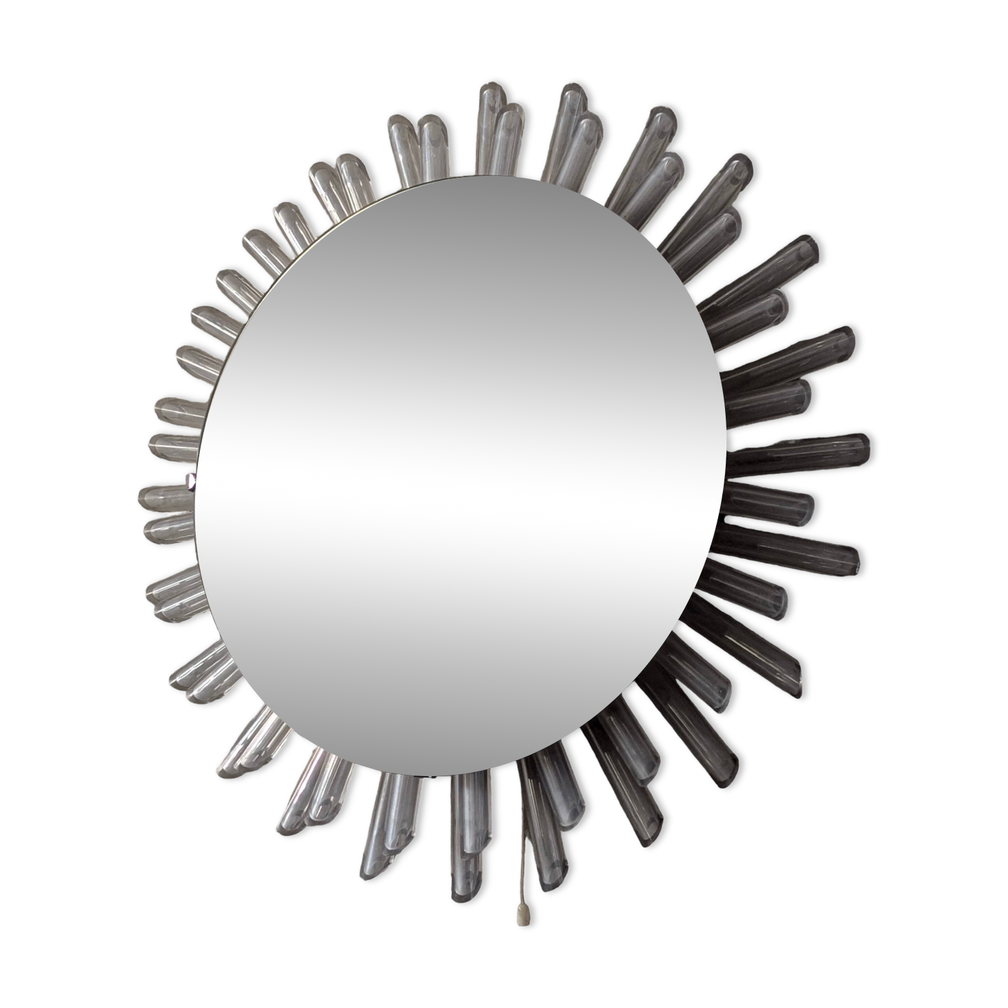 Lampe Miroir Soleil Rose Années 70