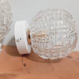 Paire d'appliques globe vintage