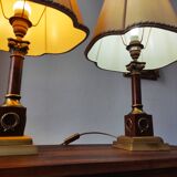 Pair of neo-classical Empire style lamps