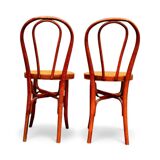 2 bentwood bistro chairs, circa 1900, by Cambier Frères