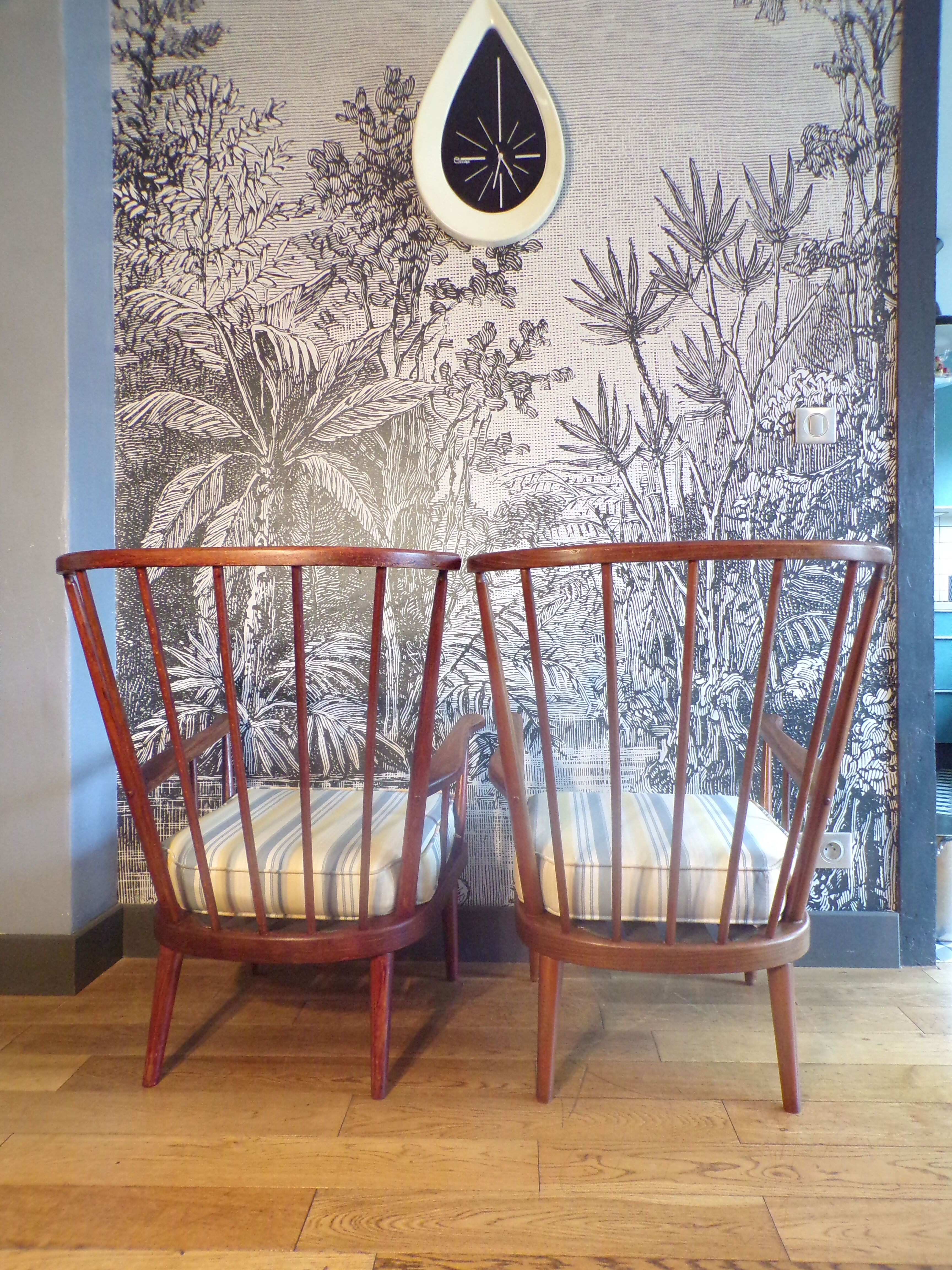 Baumann fan armchairs