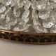 Old brass ceiling lamp and glass tassels, Arts Déco