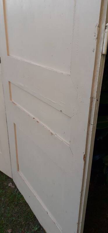 Pair of old cupboard doors h233x86cm each