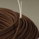 Terracotta lamp, 2 M fabric cable, jute lampshade