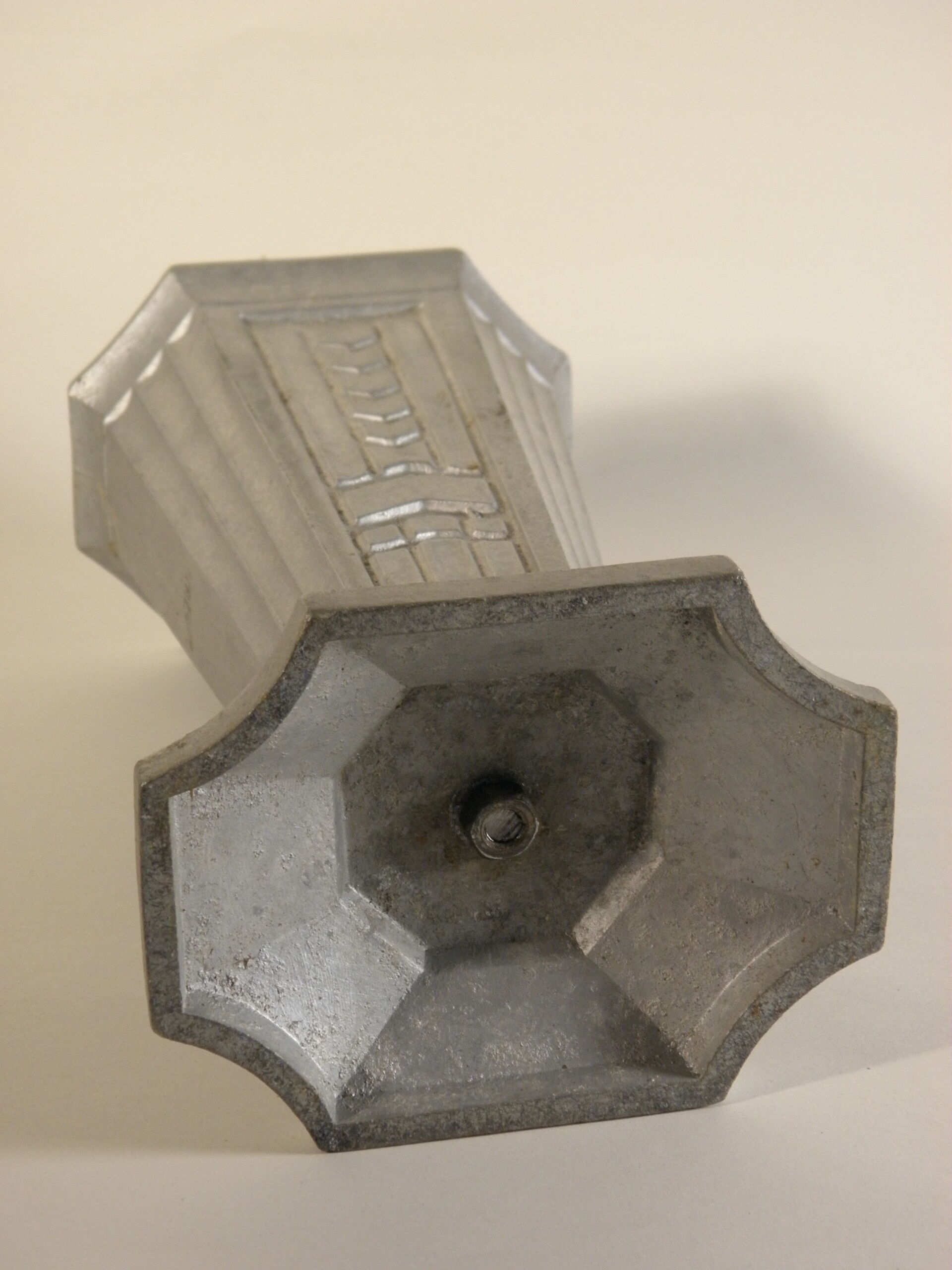 Painted metal Art Deco vase