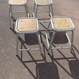 Set of 4 industrial stools