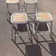 Ensemble de 4 tabourets industriels