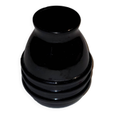 petit vase opaline noire - vintage