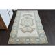 1970s Vintage Turkish Oushak Handmade  Beige Area Rug 113x192