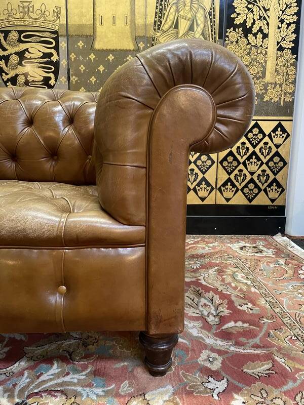 Chesterfield leather sofa