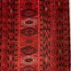 Vintage Afghan Turkoman village Rug 360x240 cm