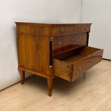 Biedermeier Commode in Cherry Veneer and Brass, Germany, 1820s