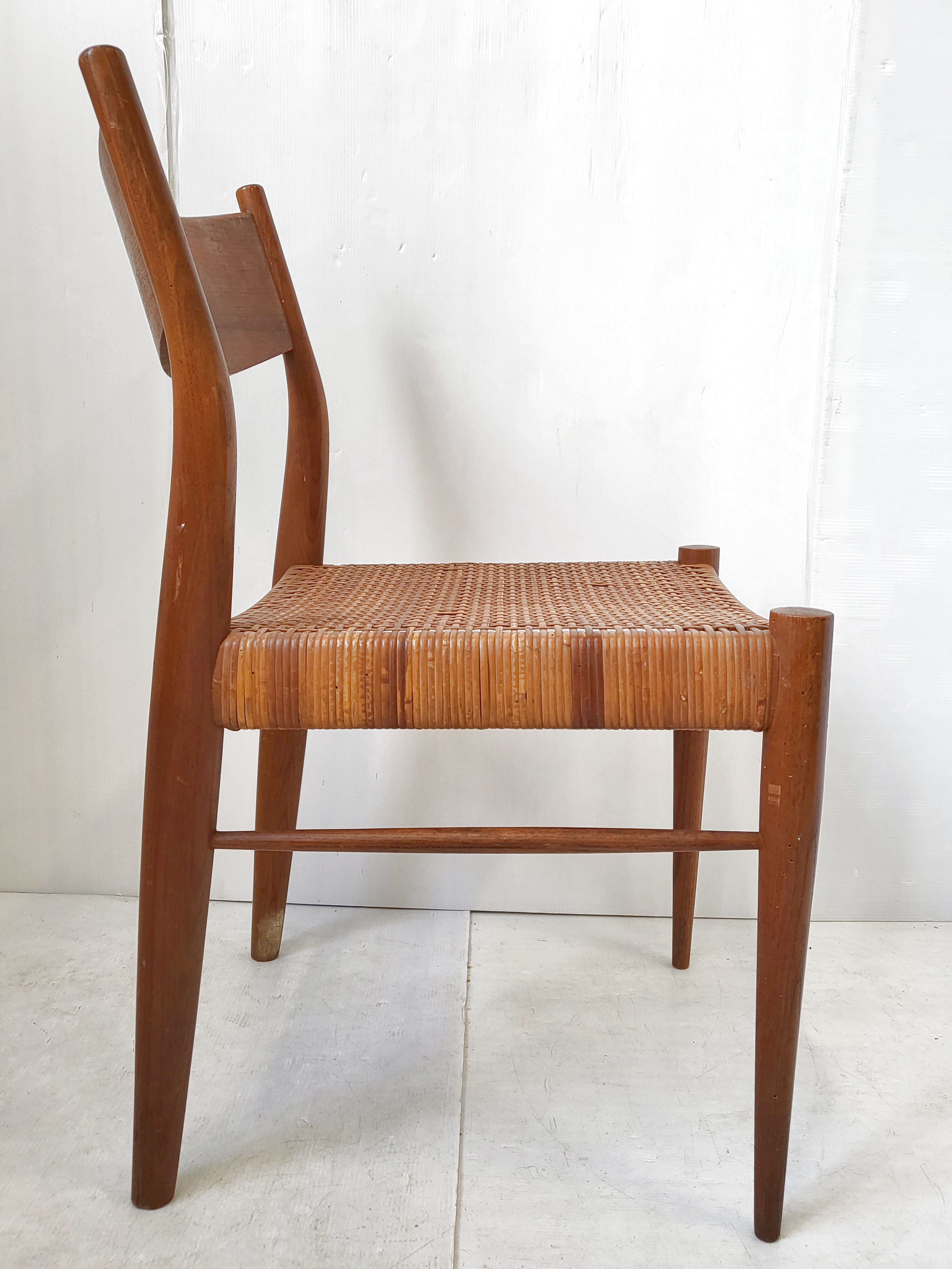 Suite of 4 vintage chairs Consorzio Sedie Friuli