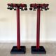 Red and black coat rack design 1980s