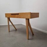 Set of Dutch modern dressing table and stool in birch plywood by Cees Braakman for Pastoe, 1951