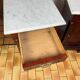 Pair of Napoleon III bedside tables in mahogany and marble