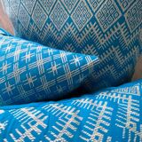 Cushion Kachin turquoise beige 30x50 cm