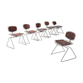 Beaubourg Wire Chairs by Michel Cadestin for Centre Pompidou 1977