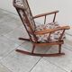 Rocking chair éventail baumann vintage