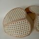 Pair of lotus cane wall lights from the 50s and 60s