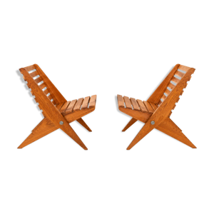 2 fauteuils de jardin - pliants