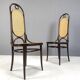 Thonet no. 207 dining chairs 'Long John', set of 8, 1980