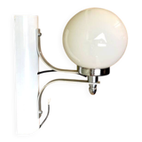 Opaline white glass wall sconce light